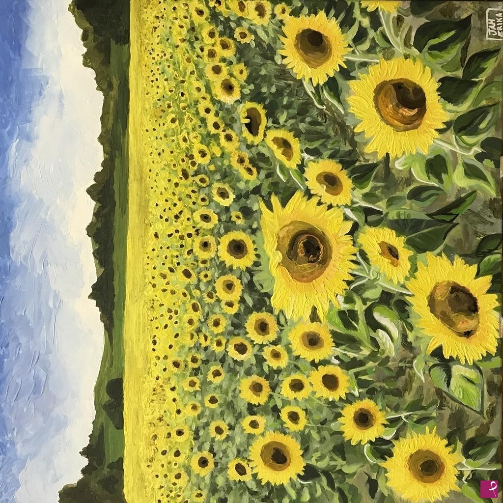 quadri in vendita online - Sunflower power