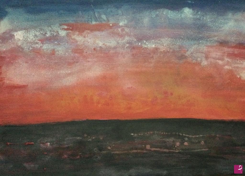 quadri in vendita online - Sunset