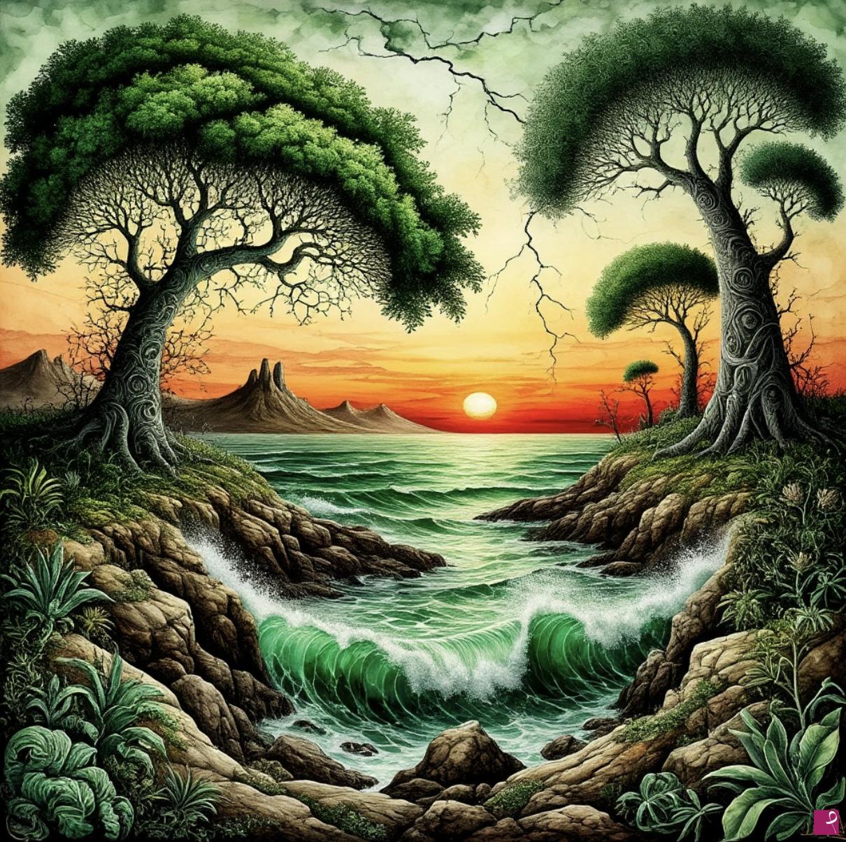 quadri in vendita online - Sunset