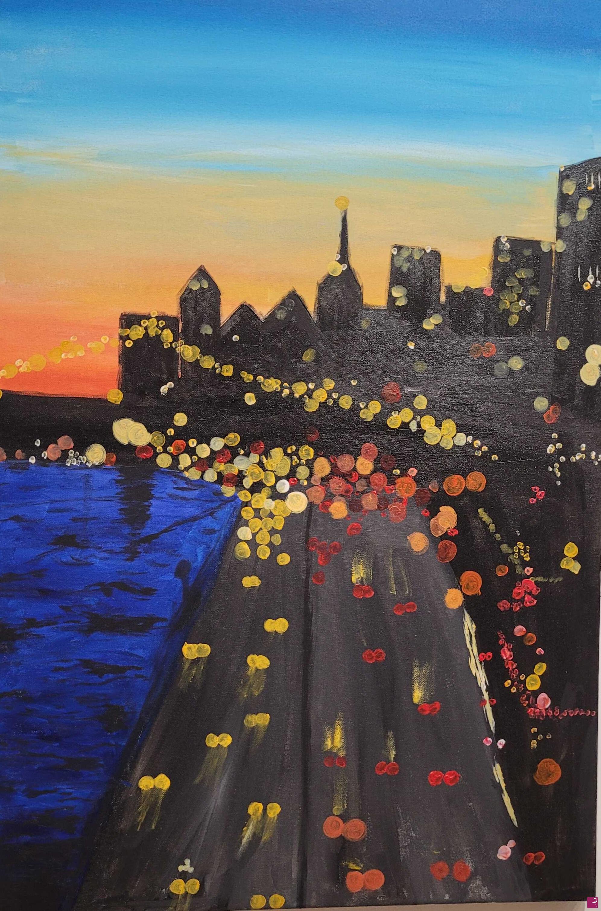 quadri in vendita online - Sunset city