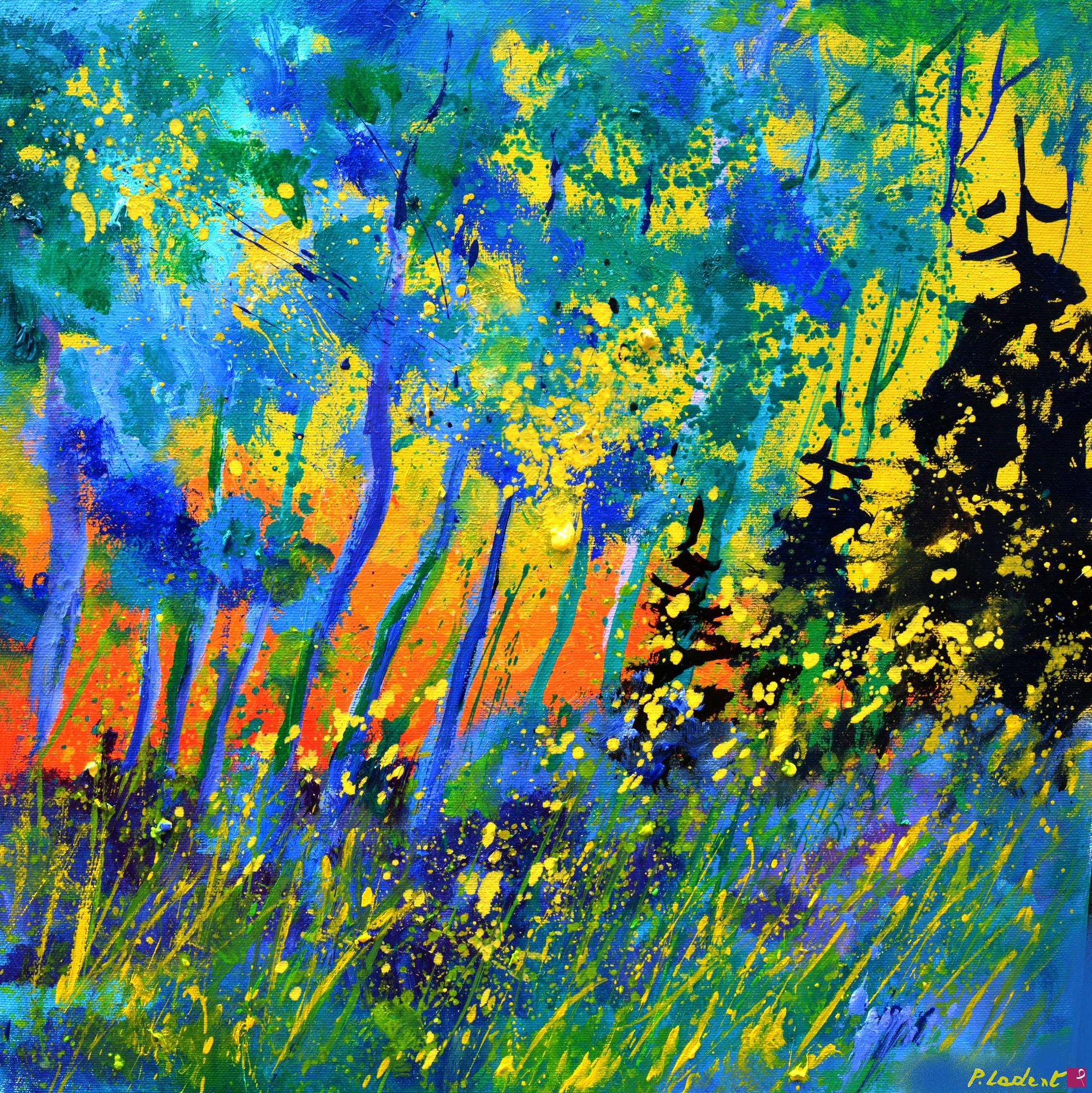 quadri in vendita online - Sunset in the wood 