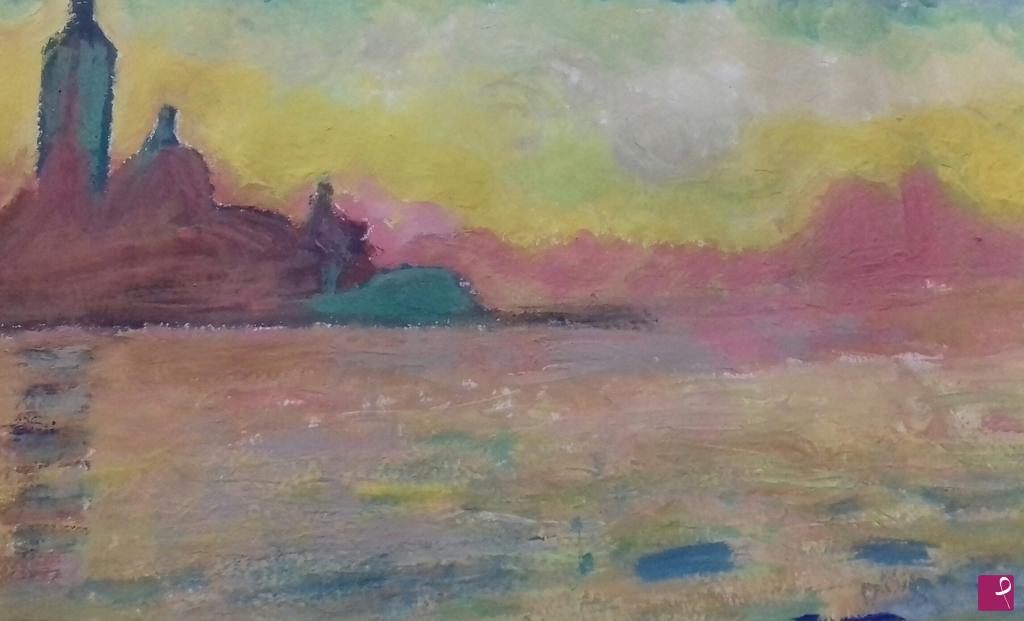 quadri in vendita online - Sunset in Venice