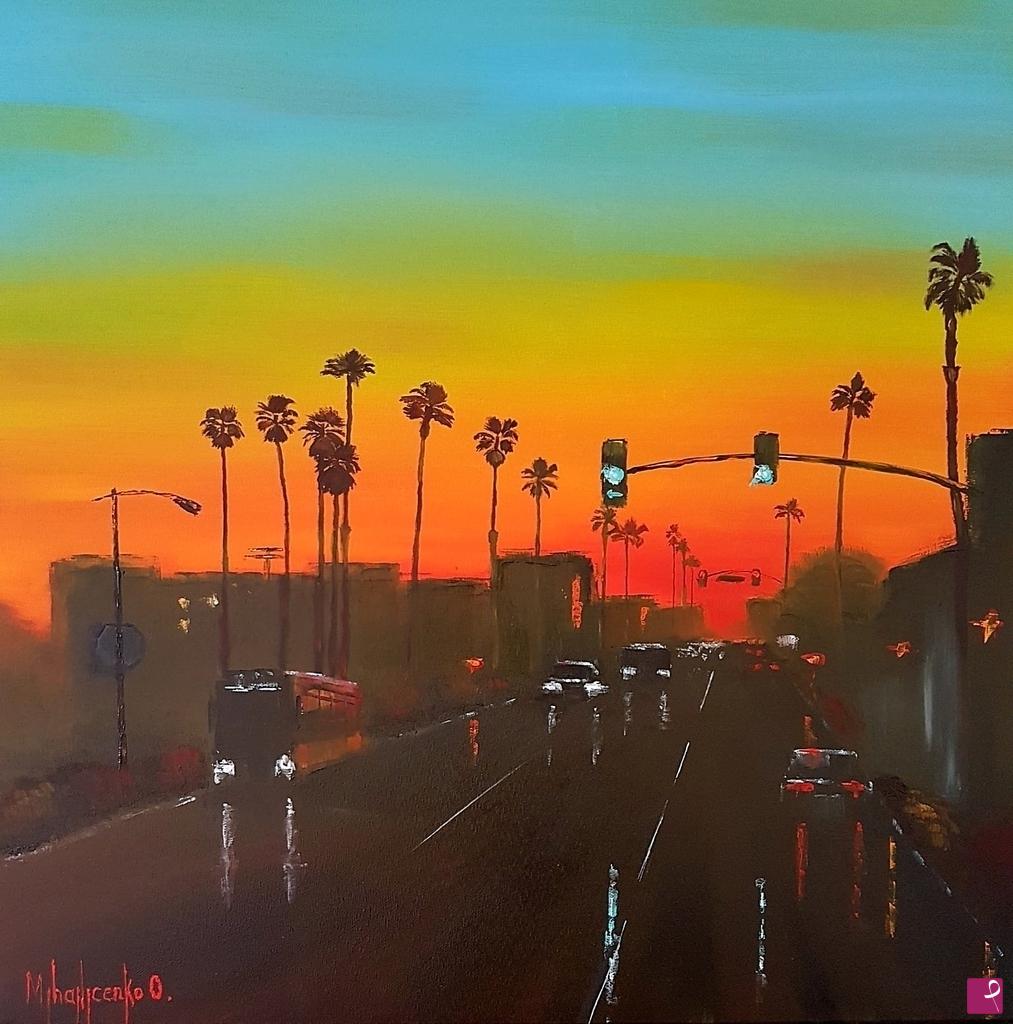 quadri in vendita online - Sunset Silhouettes