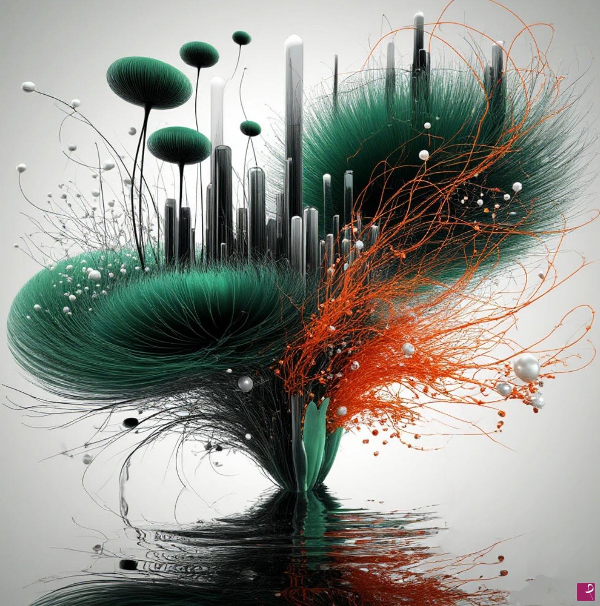 quadri in vendita online - Swamp flower
