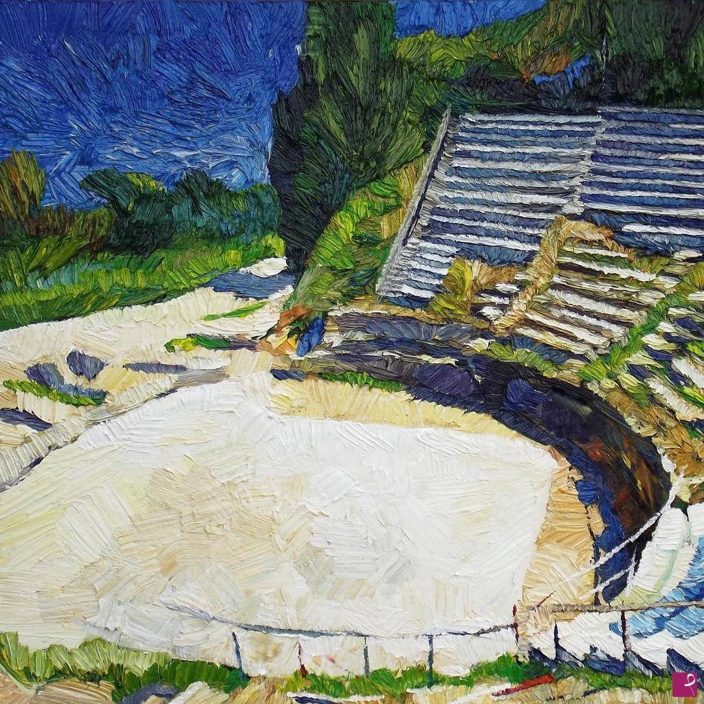 quadri in vendita online - "Teatro Greco"