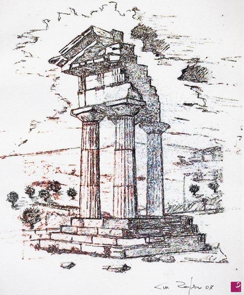 quadri in vendita online - "Tempio dei Dioscuri".