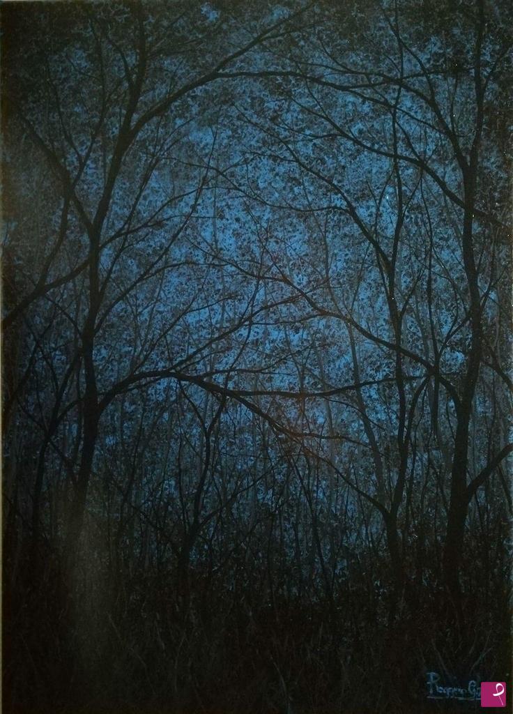 quadri in vendita online - The forest under water