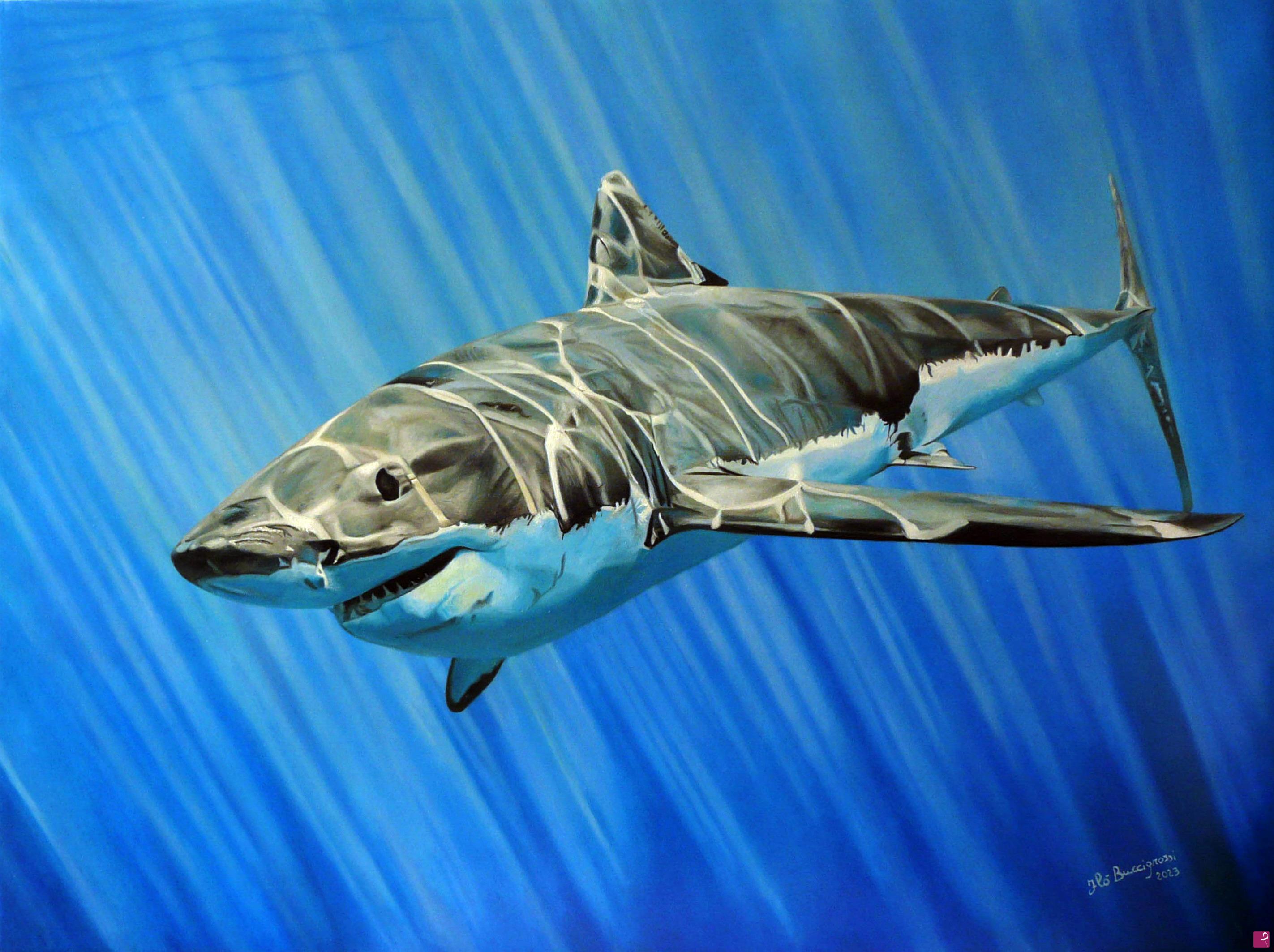 quadri in vendita online - "the great white"