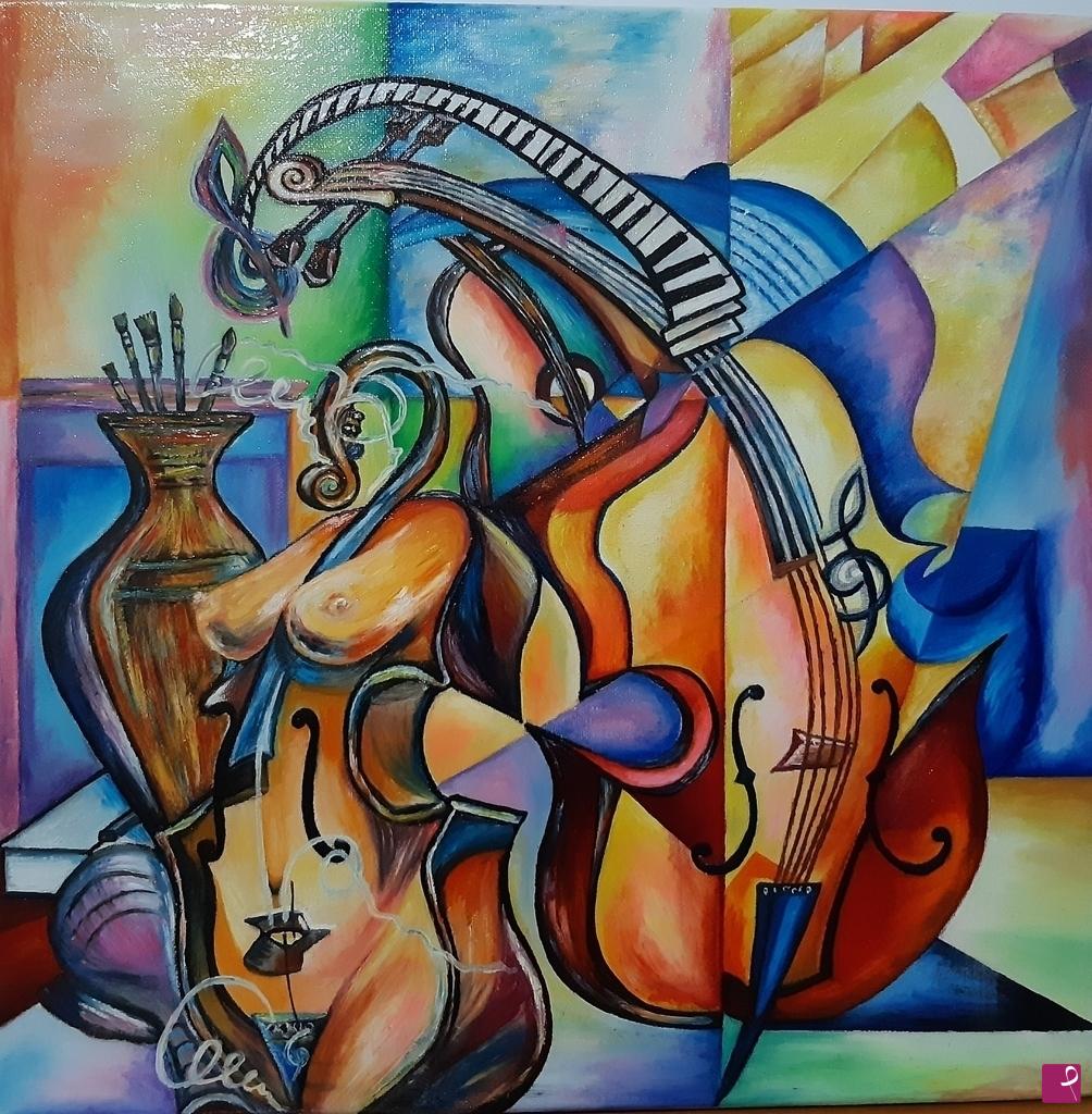 quadri in vendita online - The orchestra of the angels 