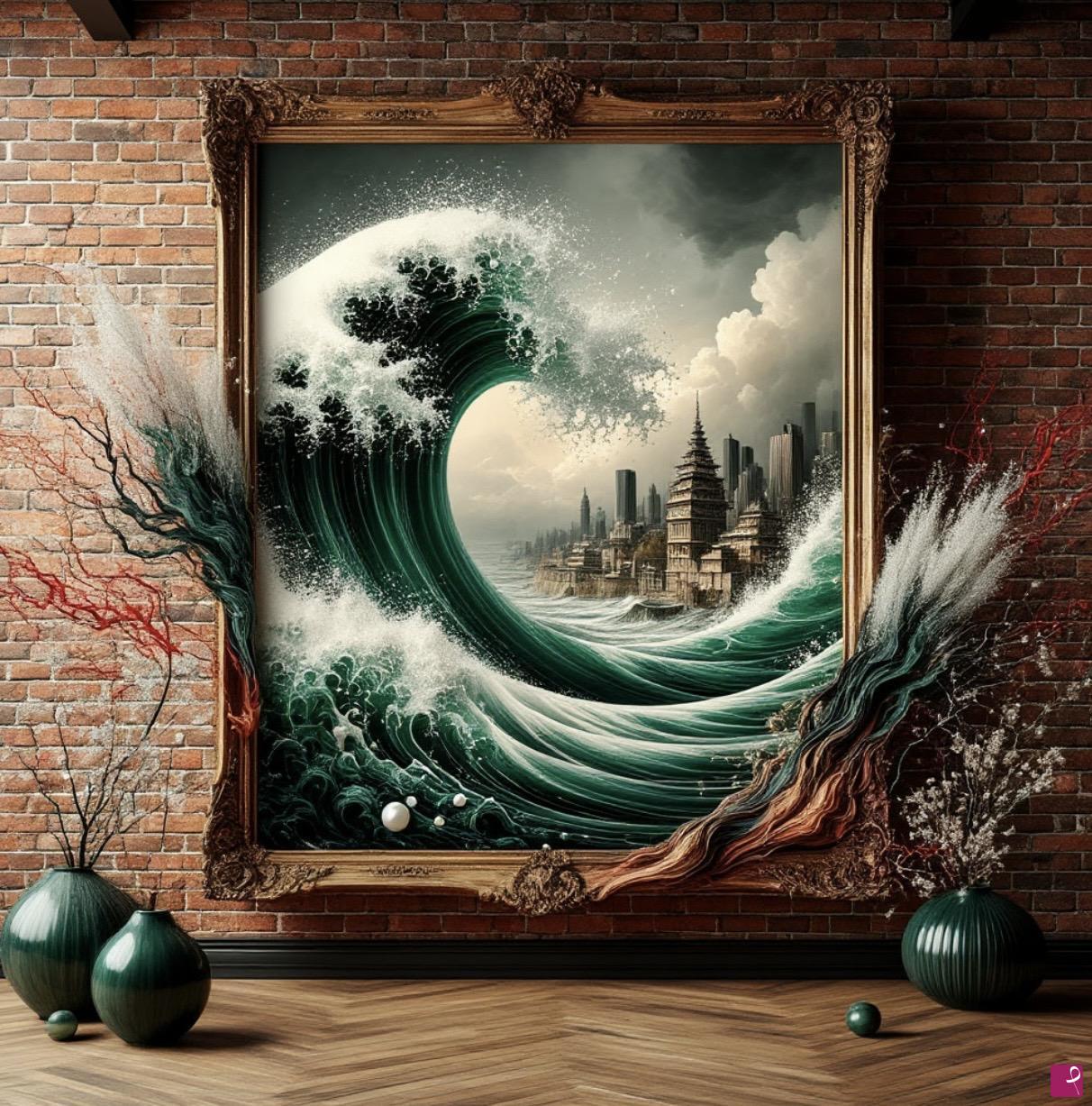 quadri in vendita online - The painting "Tsunami"