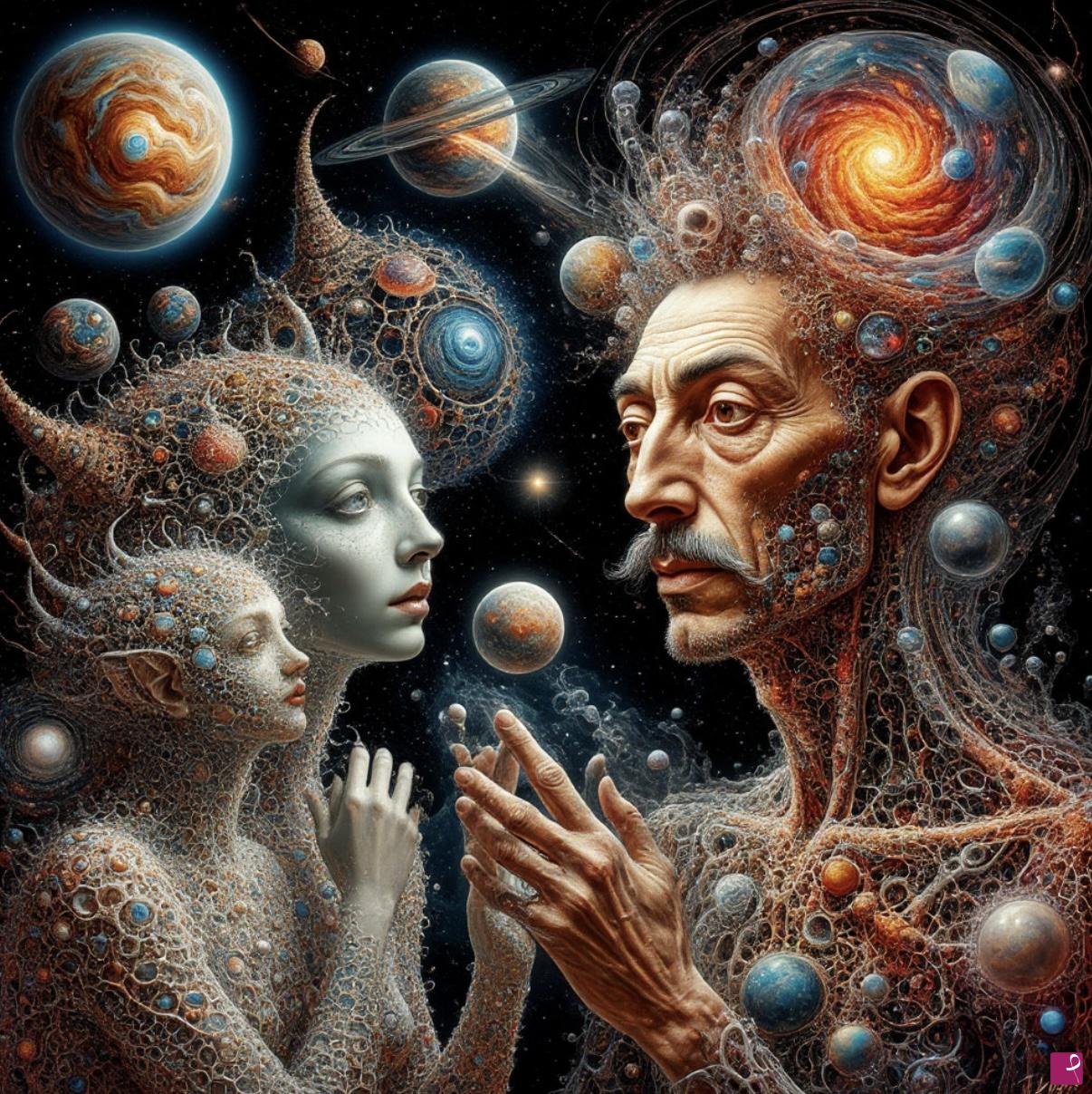 quadri in vendita online - The planet and its inhabitants