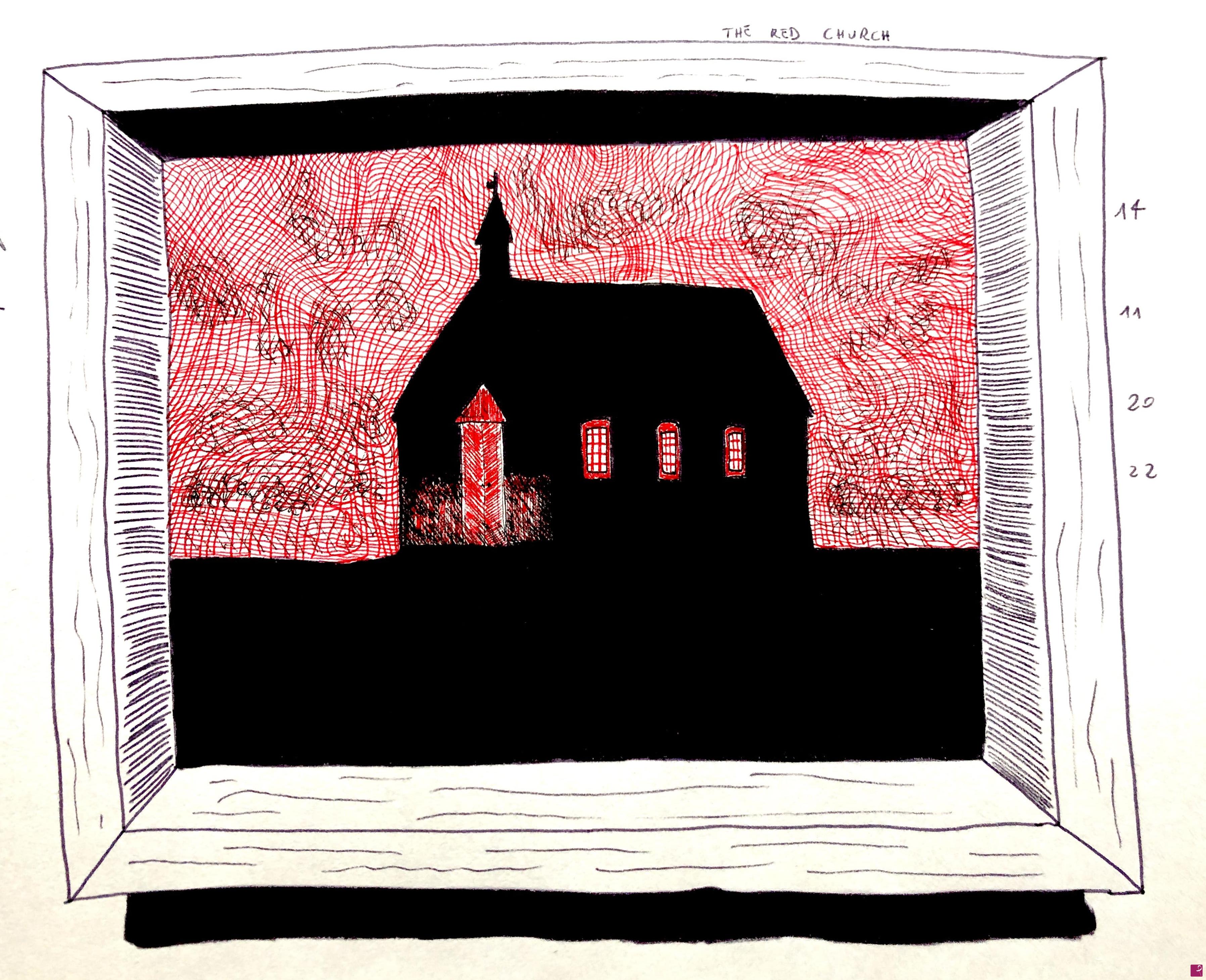 quadri in vendita online - THE RED CHURCH