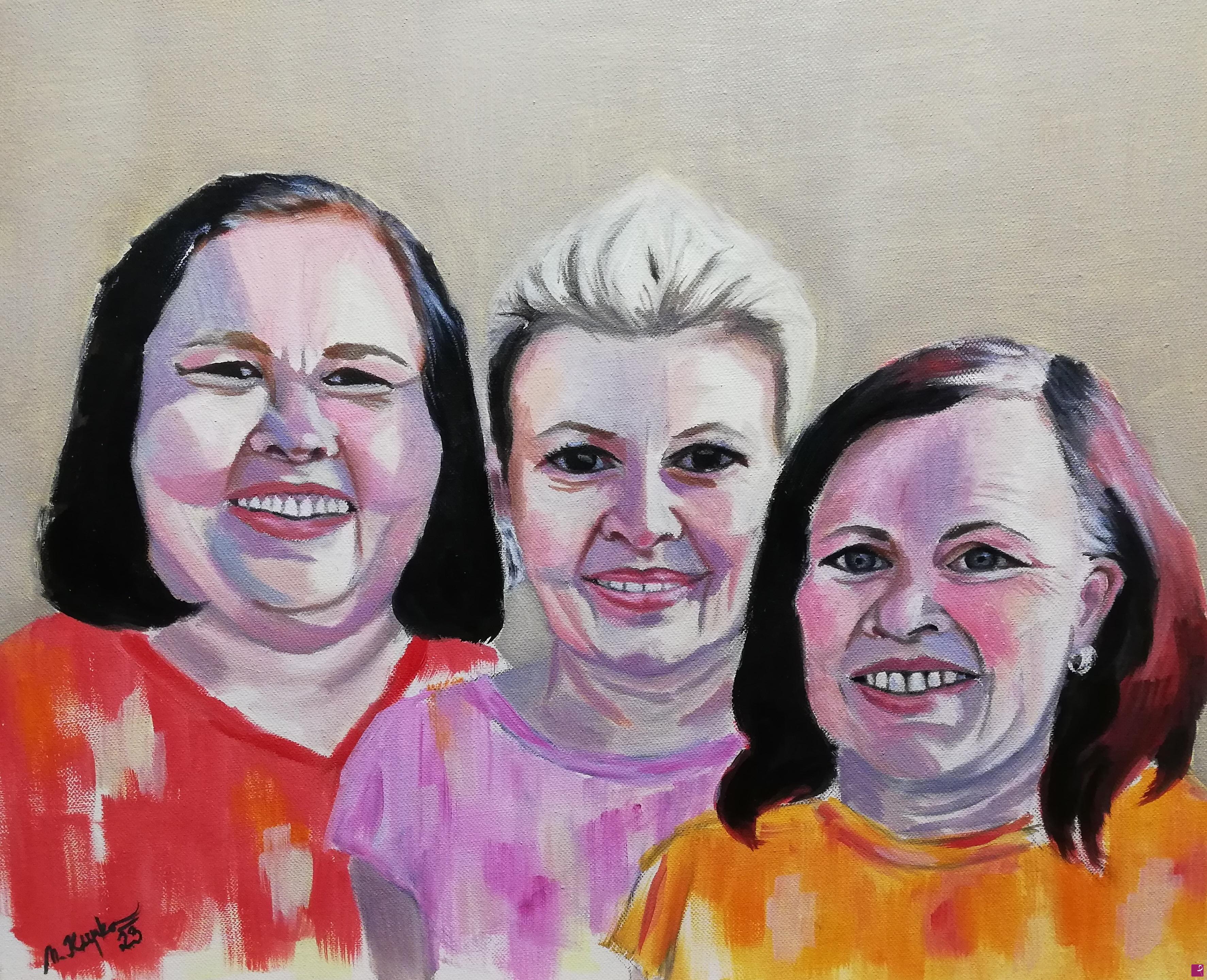 quadri in vendita online - Three sisters