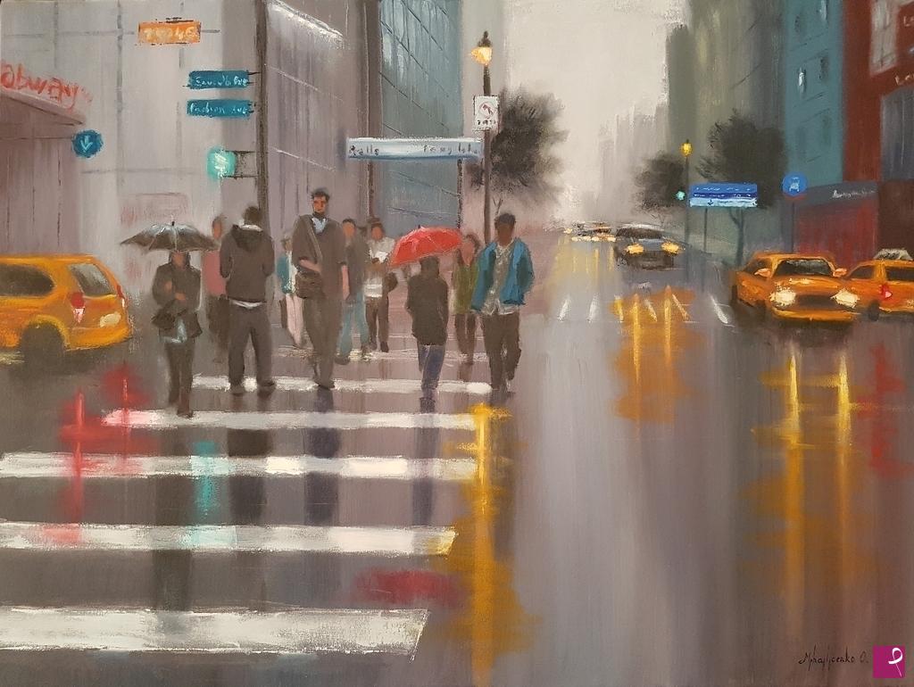 quadri in vendita online - Through The Lights And The Rain