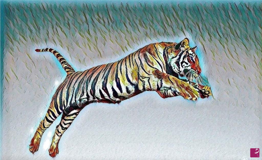 quadri in vendita online - Tigre del Bengala, 2018