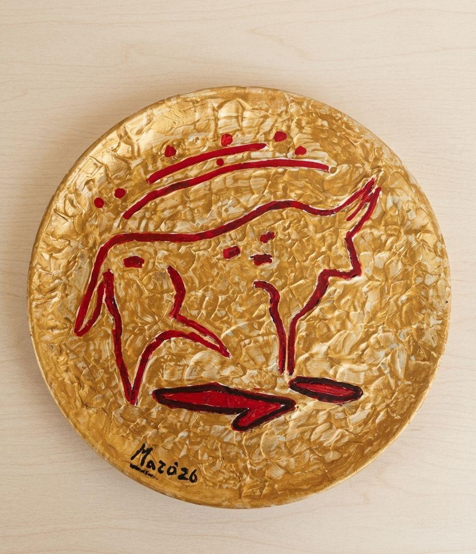 quadri in vendita online - TORO DORATO - GRAFFITO