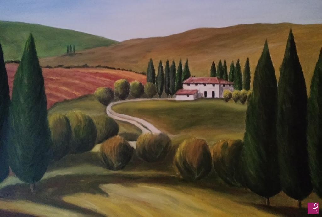 quadri in vendita online - Toscana il chianti