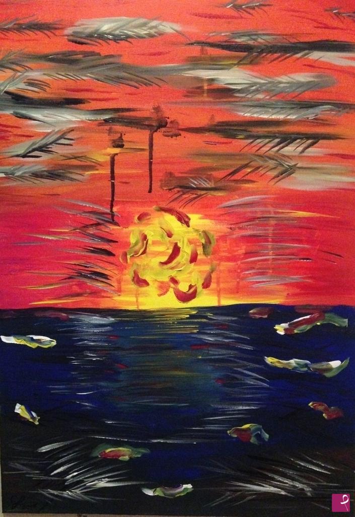 quadri in vendita online - Tramonto 