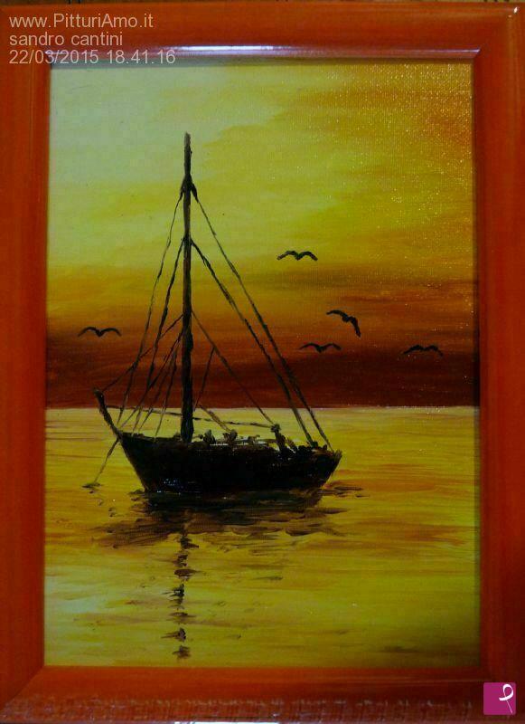quadri in vendita online - tramonto '12 - sardegna
