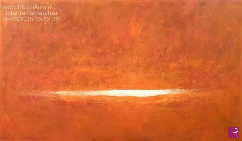 quadri in vendita online - tramonto arancione