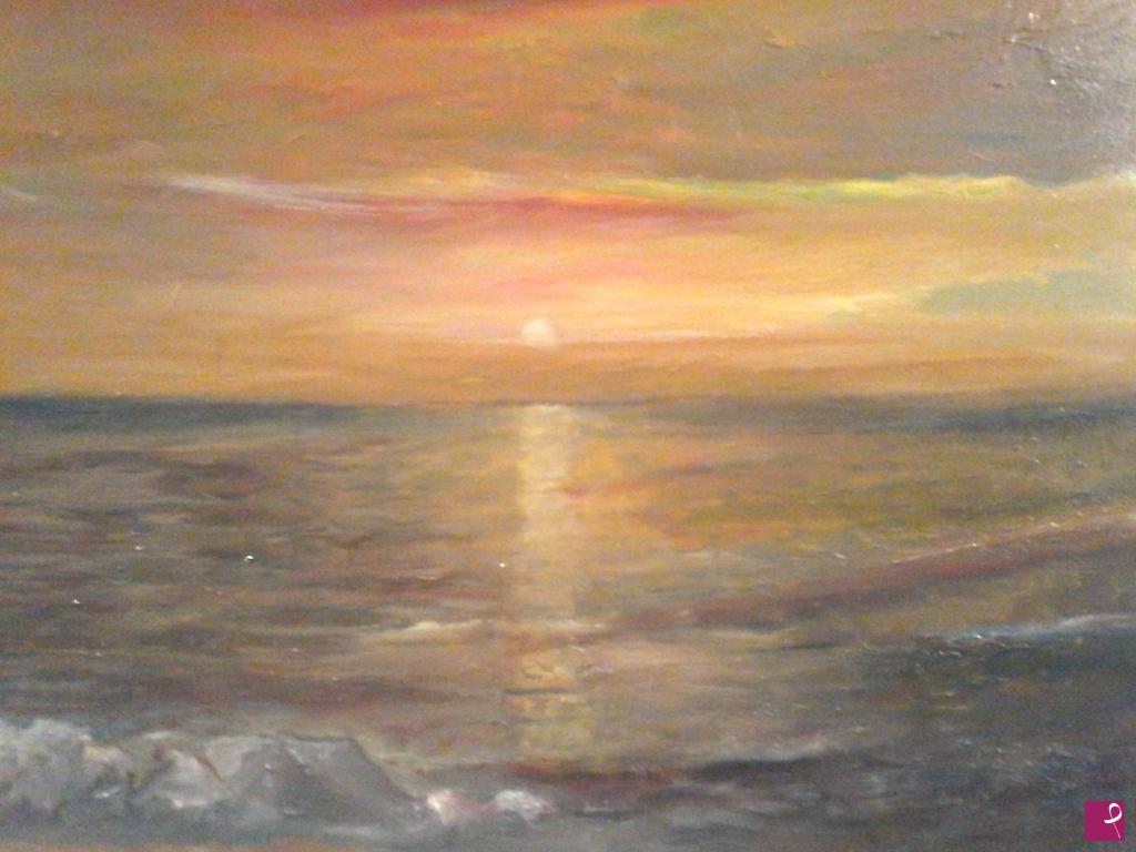 quadri in vendita online - tramonto sul mare