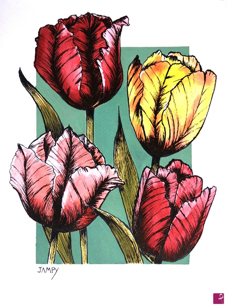 quadri in vendita online - Tulip