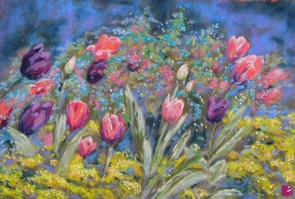 quadri in vendita online - Tulipani - 97