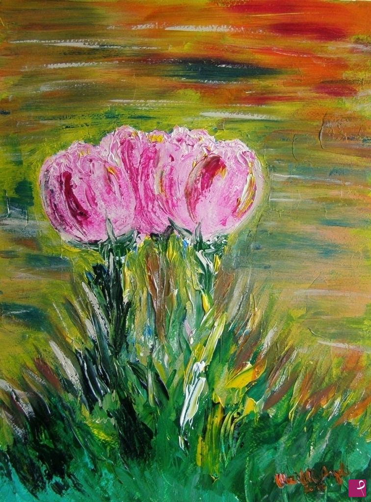 quadri in vendita online - “Tulipani”