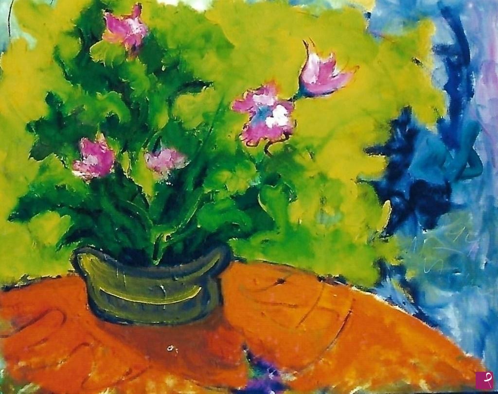 quadri in vendita online - Tulipani in un vaso