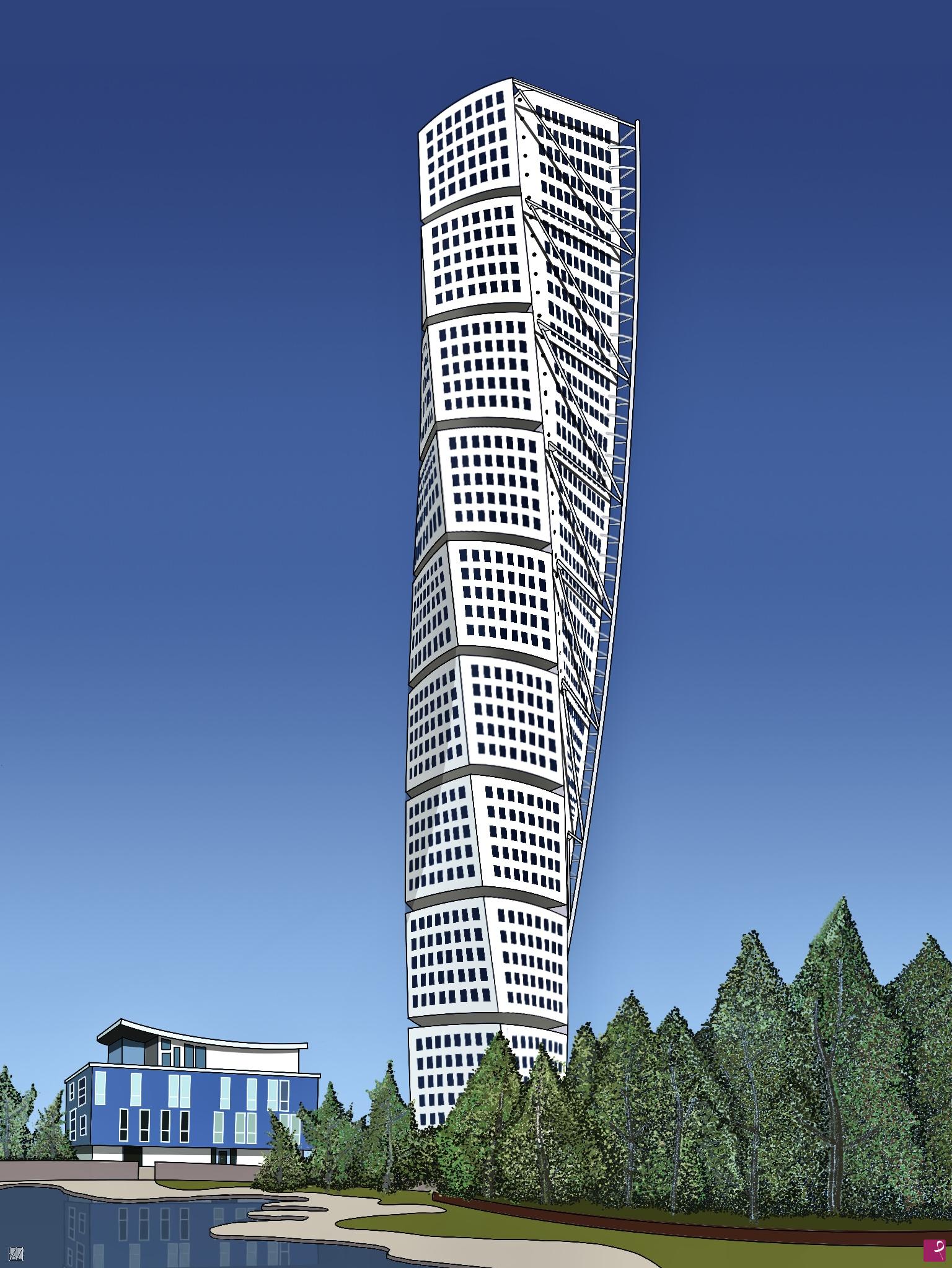 quadri in vendita online - Turning Torso