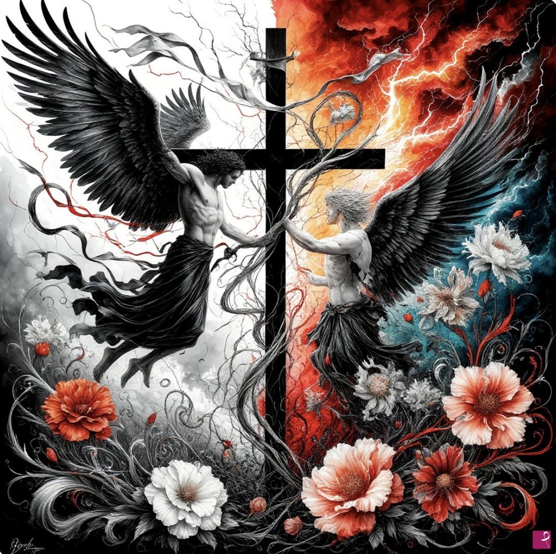 quadri in vendita online - Two Angels 