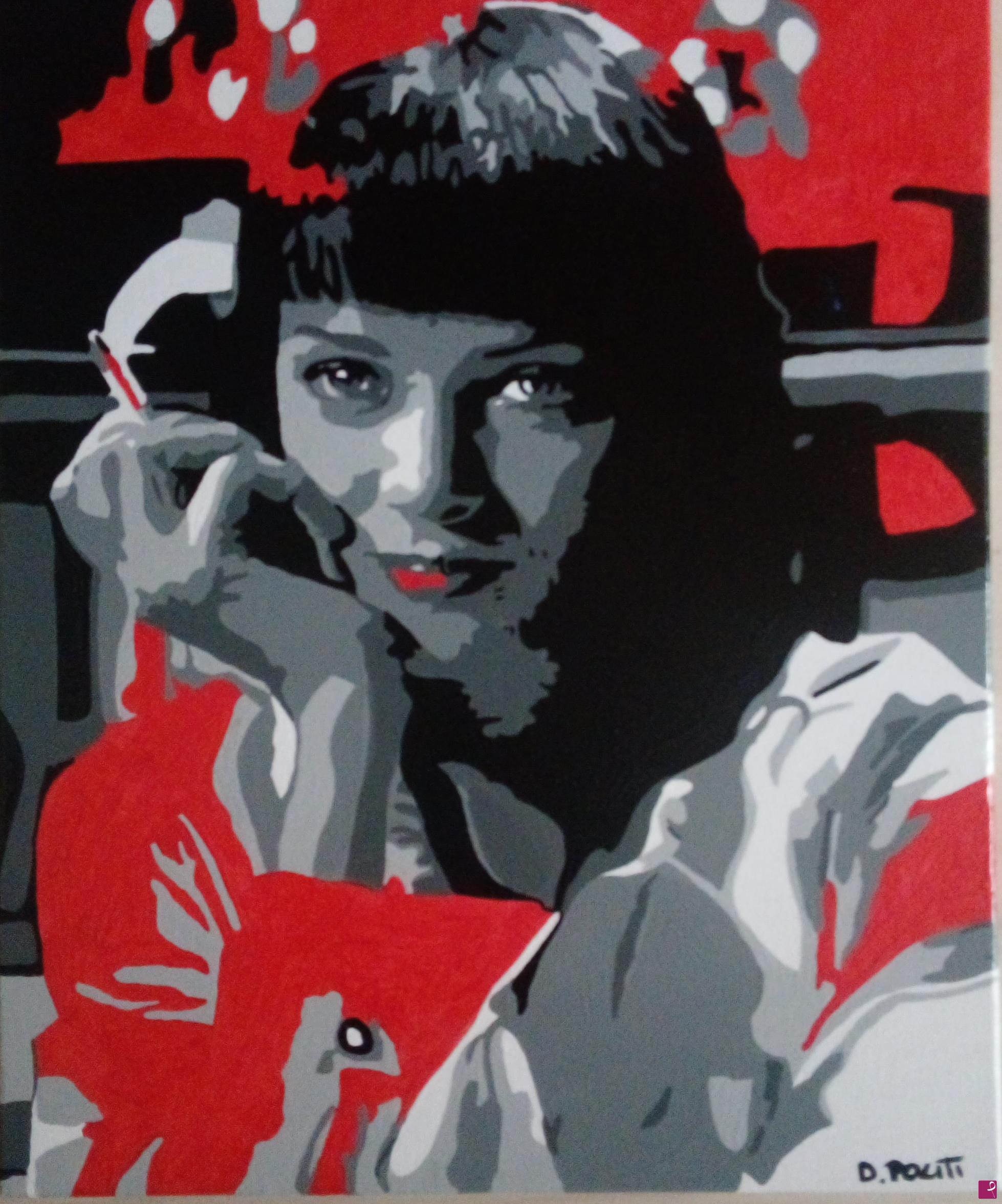 quadri in vendita online - Uma Thurman 