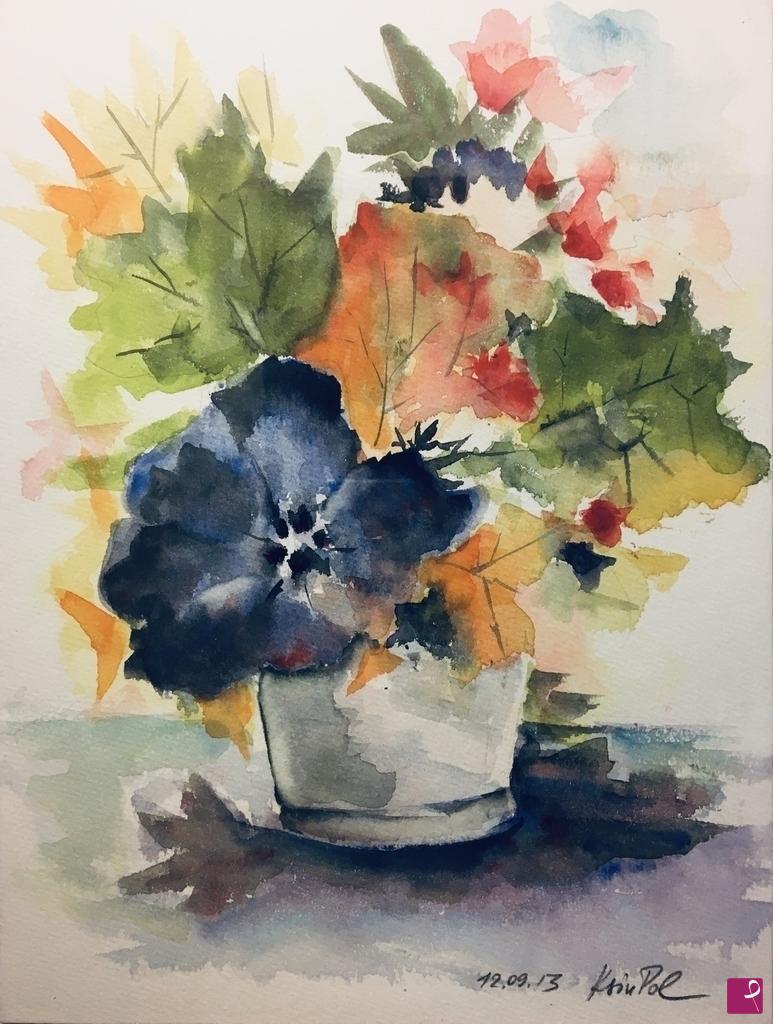 quadri in vendita online -  Un vaso di fiori