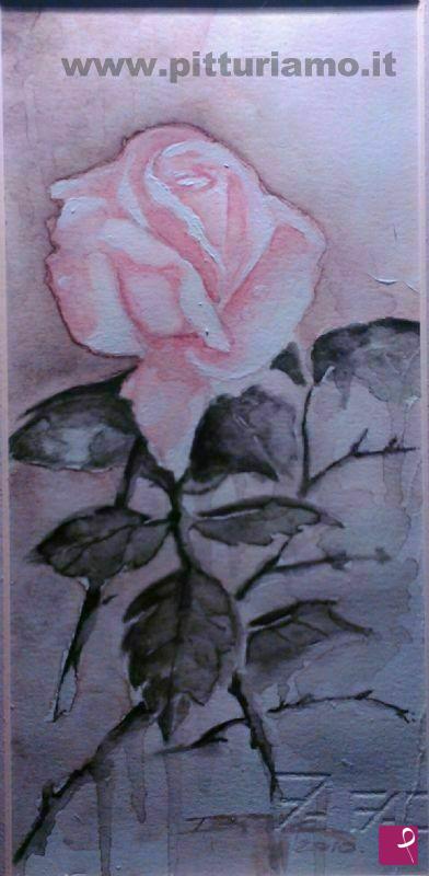 quadri in vendita online - Una rosa