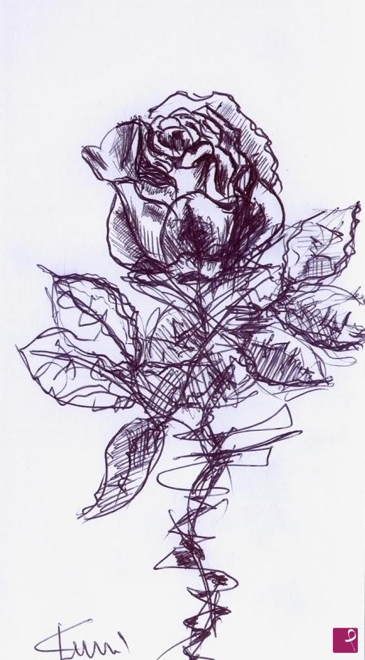 quadri in vendita online - "Una Rosa".