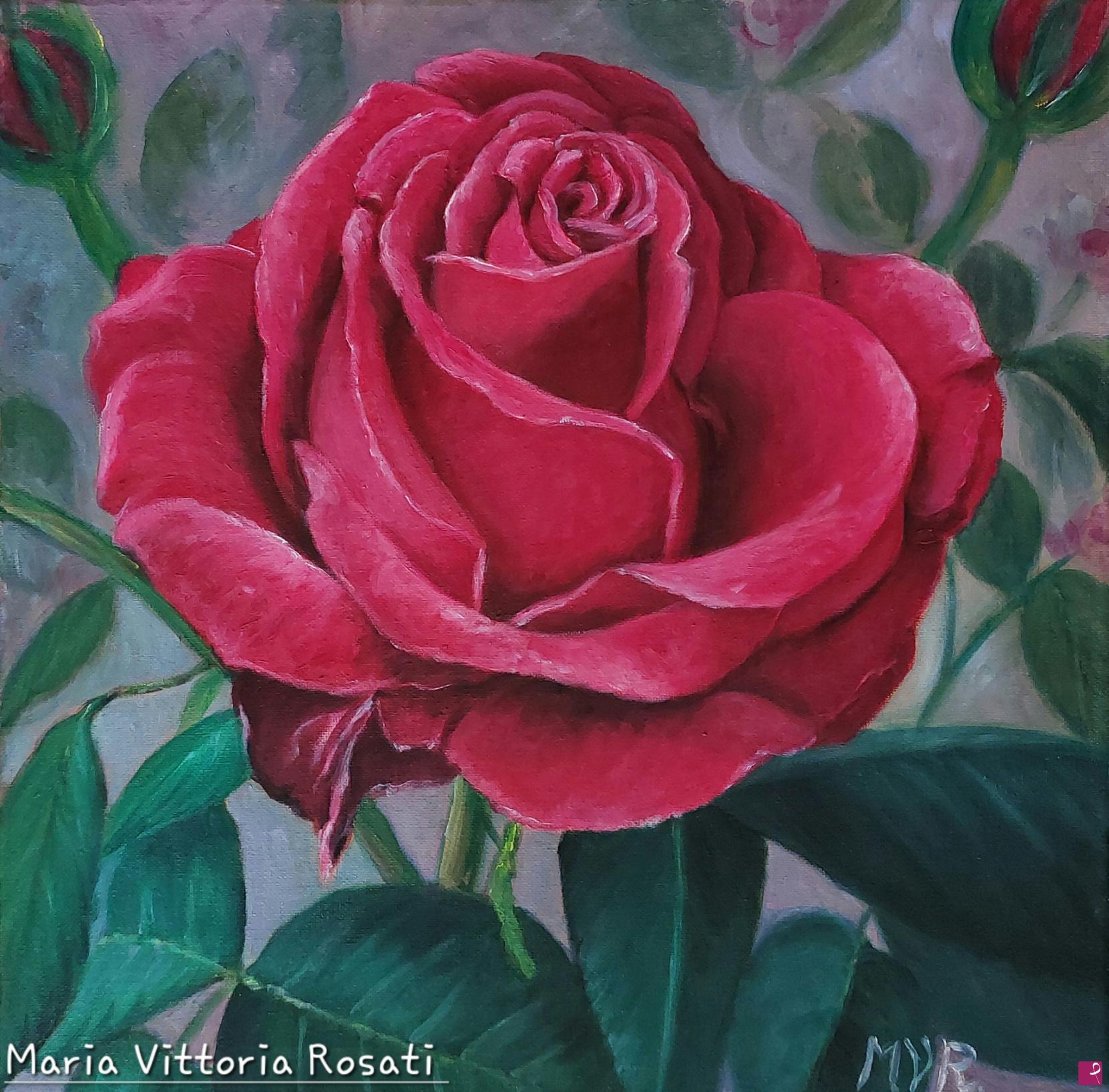 quadri in vendita online - una rosa per te...