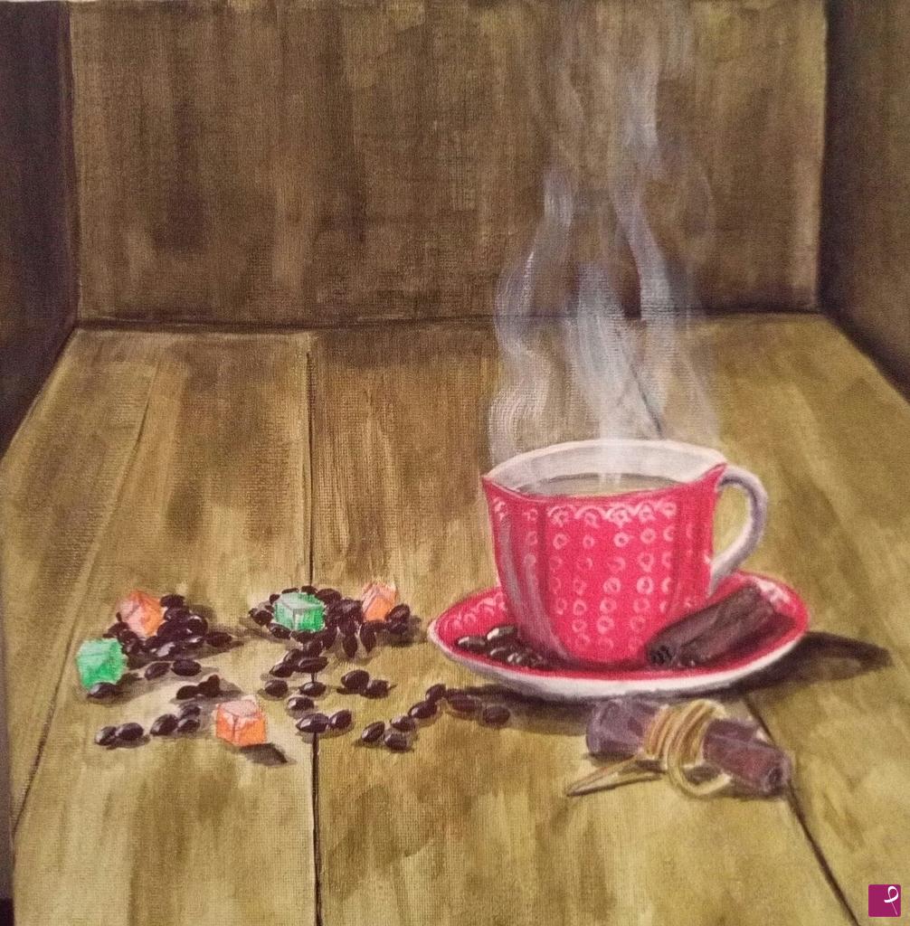 quadri in vendita online - Una tazza di caffè