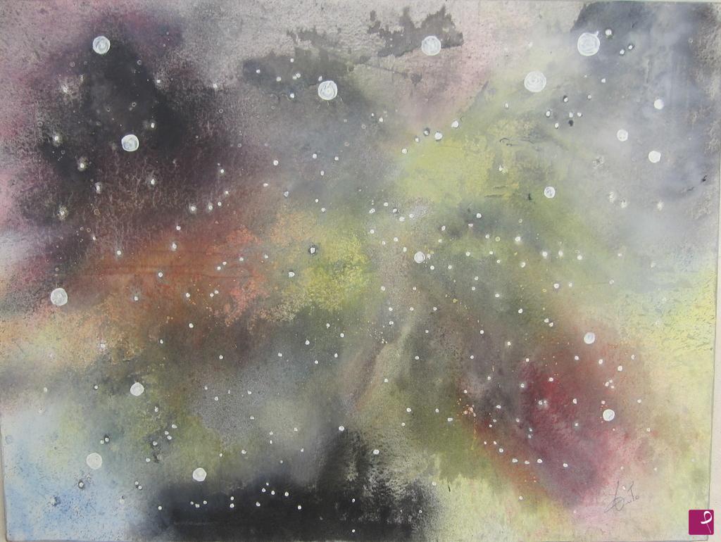 quadri in vendita online - unici al mondo serie universo galassie nasa olio su tela title nebulosa iridesciente 90x120-----------IMPORTANTE LEGGERE NELLA CRITICA 