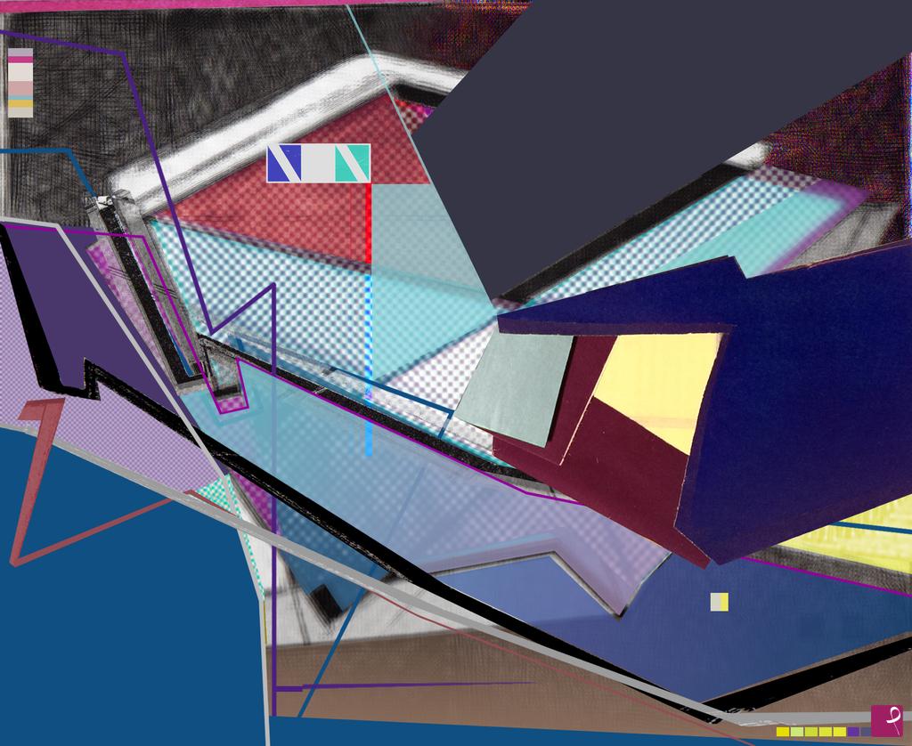 quadri in vendita online - untitled etching 003 - 001 - digital collage 001 - 04 -  fourth alteration