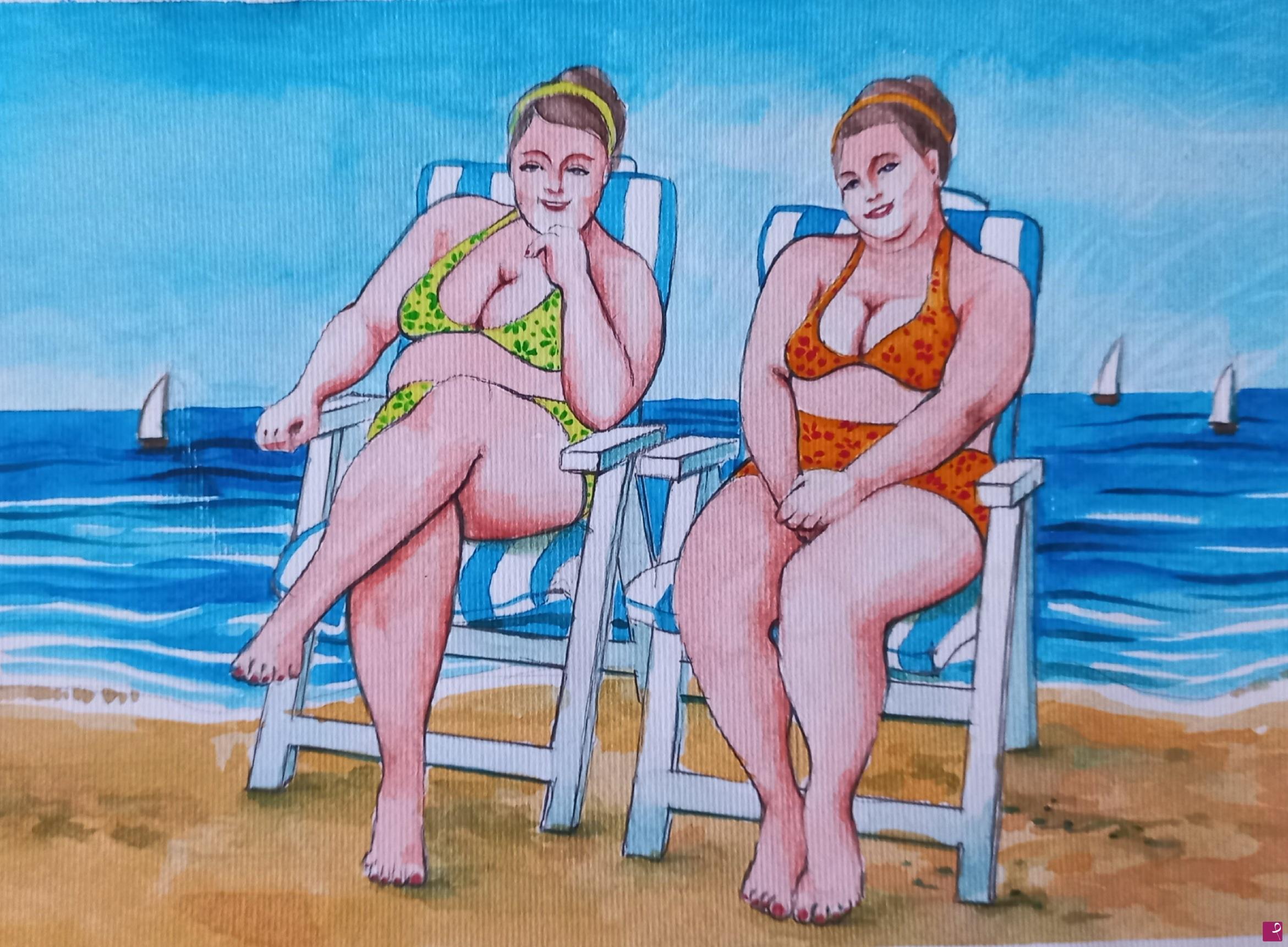 quadri in vendita online - vacanza al mare