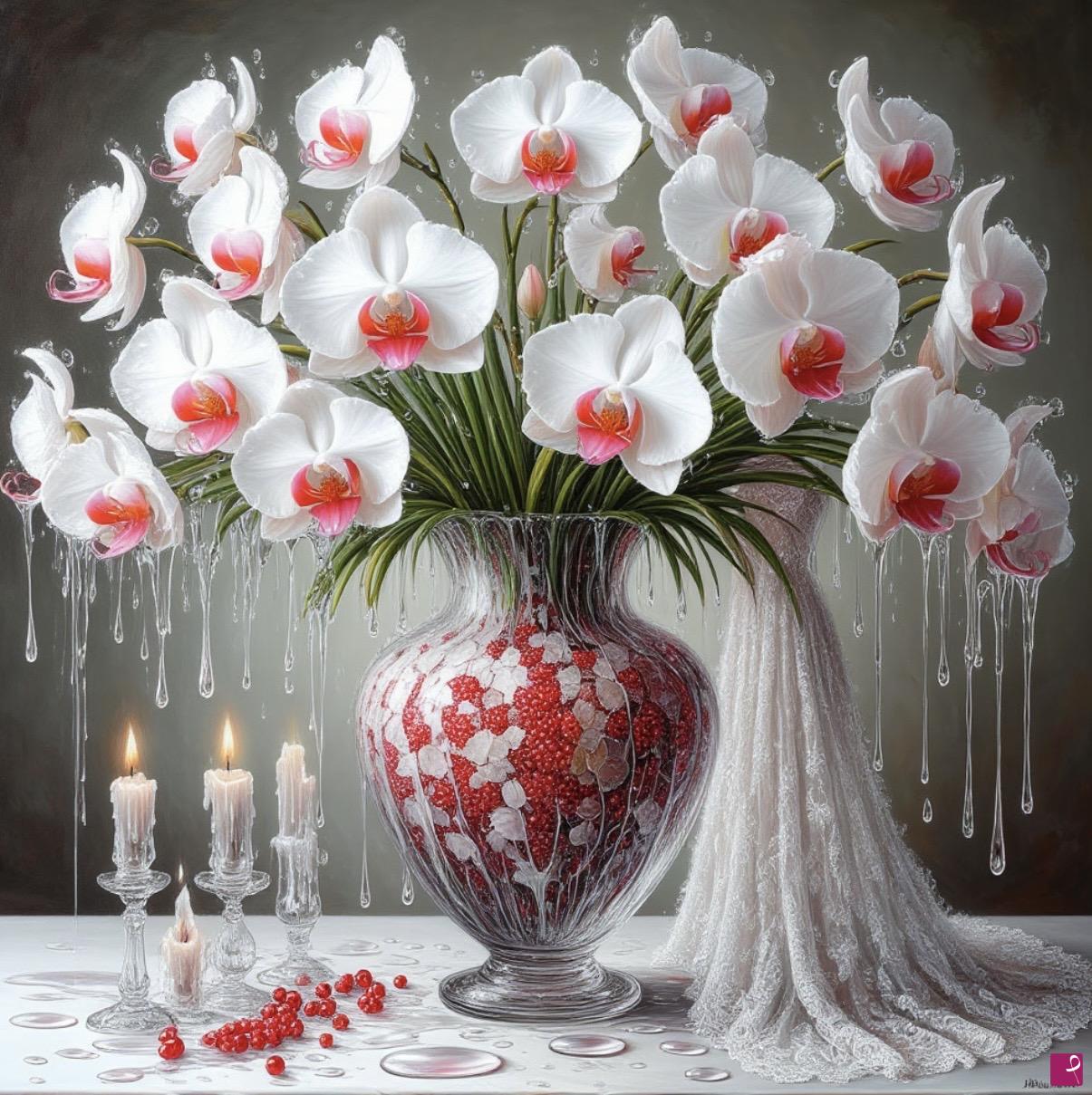 quadri in vendita online - Vase of flowers