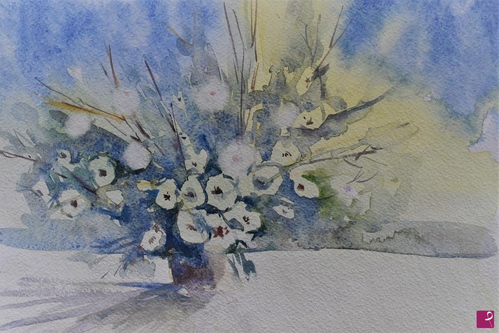 quadri in vendita online - Vaso con fiori