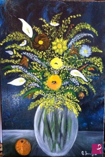 quadri in vendita online - Vaso Con Fiori