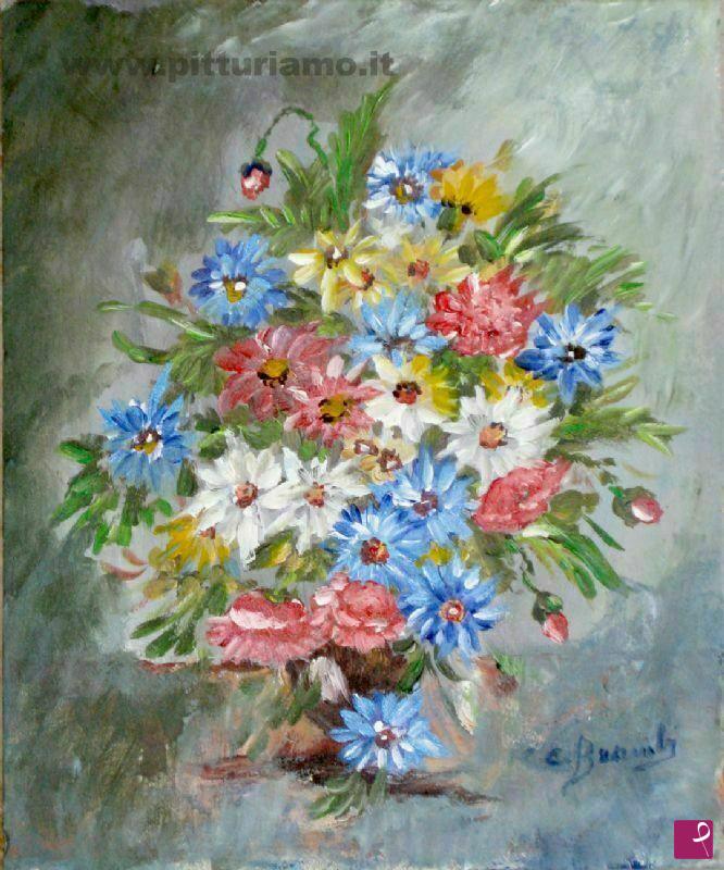 quadri in vendita online - vaso con fiori