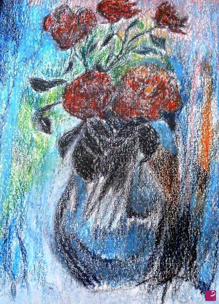 quadri in vendita online - vaso con fiori
