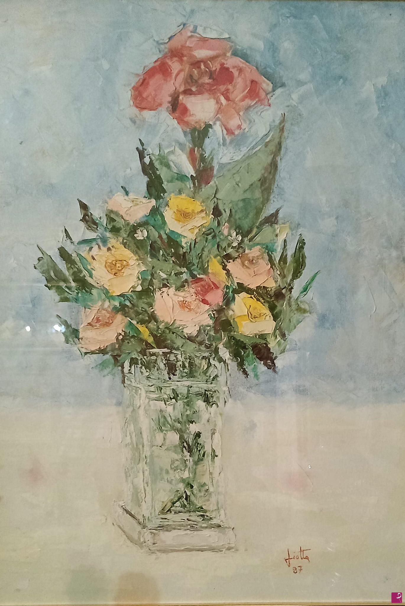 quadri in vendita online - vaso con fiori