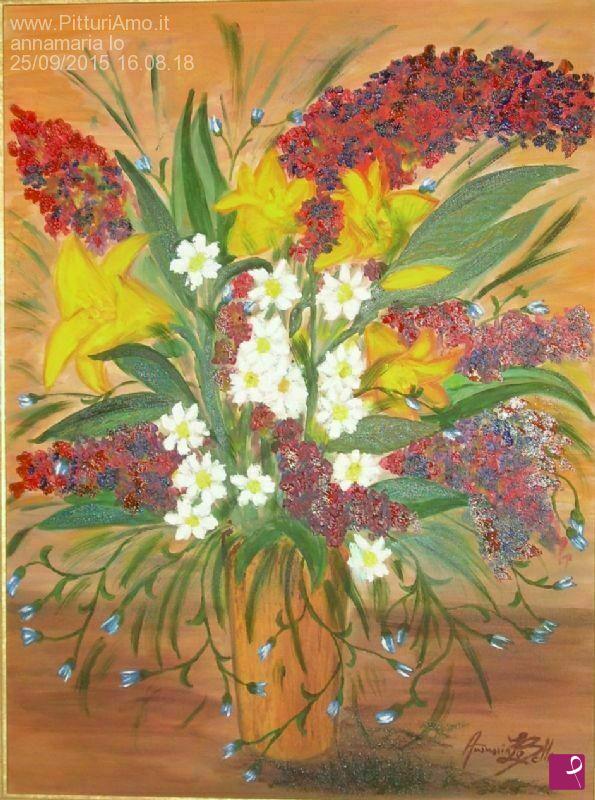 quadri in vendita online - vaso con fiori