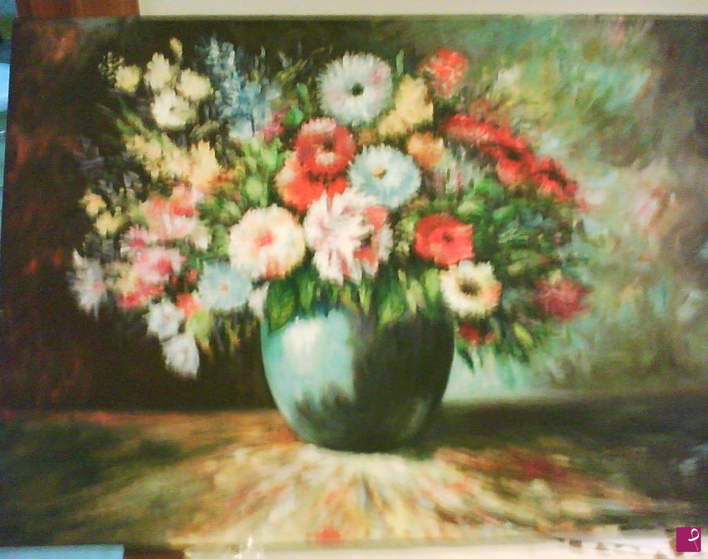quadri in vendita online - Vaso con fiori