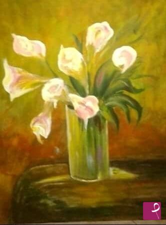 quadri in vendita online - Vaso di fiori