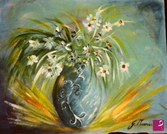quadri in vendita online - Vaso di fiori
